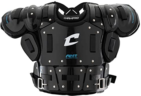 Champro Air Management Plated Umpire Chest Protector for Baseball and Softball Officials, Medium,Black