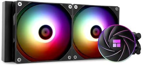 THERMALRIGHT Aqua Elite 240 ARGB - Refrigerador de CPU líquido, 240 filas de refrigeración, 2 ventiladores PWM de 120 mm, rodamientos S-FDB, para AMD/AM4/AM5, Intel LGA1150/1151/1155/1156/1200/2011