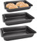 SIYINGSAERY 3 Größen Backblech Rechteckig Universal Backofen Plätzchenblech Tiefe Kuchenform kuchenblech Rechteckig Hoch Pizzablech Tablett Kuchenblech zum Backen für Brownies, Lasagne