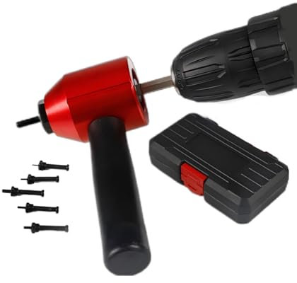 26-teiliger Nietmuttern-Aufsatz für Elektrische Bohrmaschinen & 1/4 Antriebe, inklusive 5 Dornen für die Größen M3, M4, M5, M6 und M8. Ideal für Nietmuttern aus Aluminium, Stahl und Edelstahl