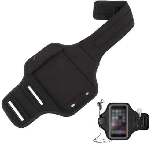 SGERUFZ Brazalete Deportivo Resistente al Sudor con Extensión, para iPhone 16/15/14/13/12/11, Samsung Galaxy S24/S23/S22, Huawei P60/P50, Xiaomi, Ideal para Correr, Ciclismo y Senderismo (6.2'')
