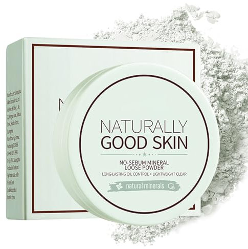 Polvere minerale sciolta, lunga durata dell'olio e trucco in polvere impermeabile, leggera, rinfrescante e coprente i pori, contiene estratto di menta piperita