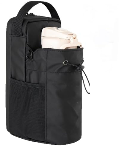 Calenxy Bolsa magnética para botella de agua para gimnasio, bolsa de deporte magnética con soporte para botellas de 1,5 L, bolsa de agua con correa ajustable, unisex para entrenamiento en el gimnasio