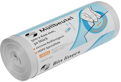 DEISS Universal Plus - Bolsas de basura (30 L, para residuos de oficina)