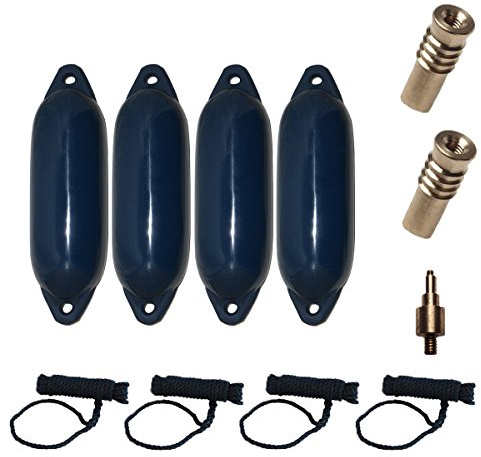 Majoni Star Lot complet Lot de 4 ailes Bateau avec 4 cordes fender, 2 valves de rechange et 1 adaptateur Valve – Différentes tailles et couleurs