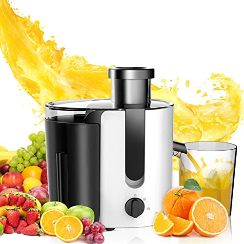 Aigostar Grape 30JDA - Centrifuga ed estrattore con 400W， motore a due velocità， brocca da 0，5L， lame in acciaio inossidabile 304， BPA Free， Design esclusivo