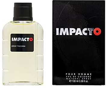 IMPACTO - Classic 100 ml, Agua de Colonia Hombre, Perfume Formato Spray, Eau de Toilette Natural y Masculina, Aroma Cítrico, Fragancia Fresca, Elegante y de Larga Duración