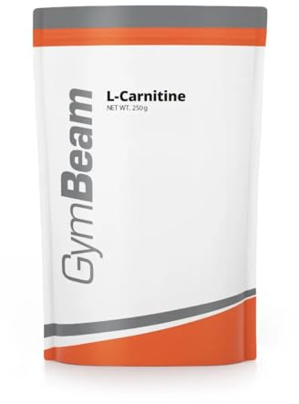 GymBeam L-Carnitina – Integratore Bruciagrassi in Polvere con 2000 mg di Carnitina Tartrato – Ideale per Sport e Diete Ipocaloriche – Adatta a Vegetariani e Vegani (250 g, Neutro)