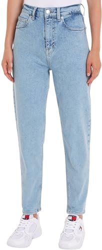 Tommy Jeans Mom Slim UH CG4215, Pantaloni di Denim Donna, Denim Light,