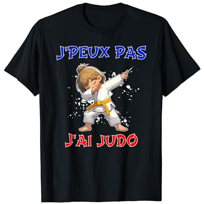 Je Peux Pas J'Ai Judo Judoka Enfant Fille Ceinture Jaune T-Shirt