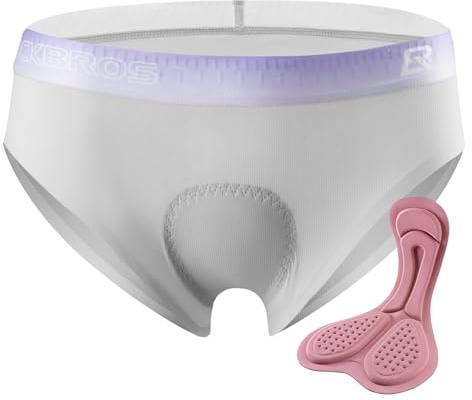 ROCKBROS Pantalones Cortos de Ciclismo Ropa Interior para Mujer Acolchada 4D Calzoncillos de Bicicleta Transpirable M