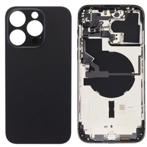 Globalstock Châssis Arrière Complet pour iPhone 14 Pro Max - Noir