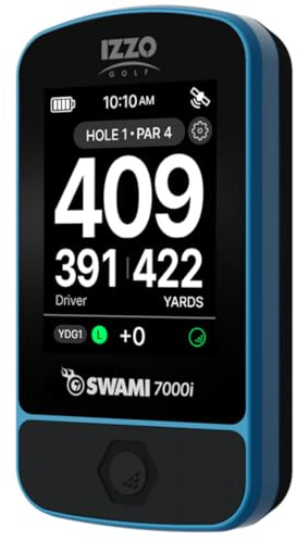 Izzo Swami 7000i Touchscreen Golf GPS Rangefinder, Blue