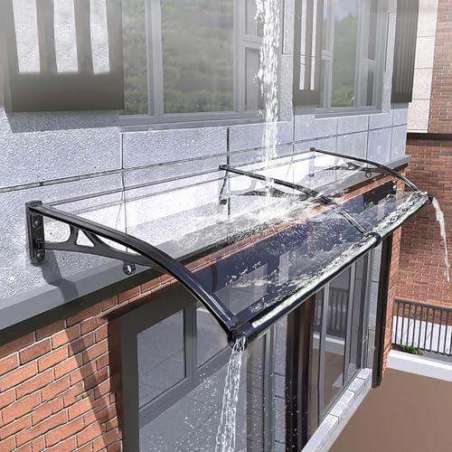 Modernt skydd för dörrar och UV- och regnskydd Easy Inll aluminiumlegering böjd design för maximal ili