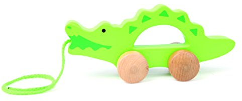 Hape E0907 - Nachzieh-Alligator, Holzspielzeug