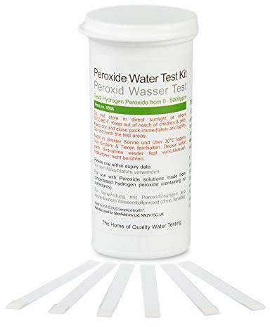 SimplexHealth Perossido Acqua Strisce Test 0-5000 Ppm (50 Strisce)