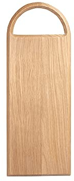 BY ON Tagliere in legno di mango, 40,5 x 15 x 1,5 cm, tagliere in legno con manico, tagliere per formaggio, pane e affettato, piatto da portata antipasti