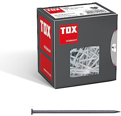 TOX 063100109 Wire Nails 3.1 x 70 mm with Countersunk Head for Easy Wood Connections and Flat Surfaces, Universal Use Indoor and Outdoor Use, Blank Steel, 400 g in Box
