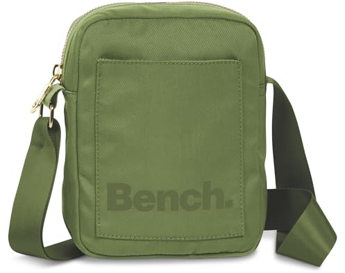 Bench City Girls Damen und Herren Mini Bag Umhängetasche Tasche Handtasche Schultertasche Crossbody-Tasche, kaktusgrün, 19 x 14 x 5 cm