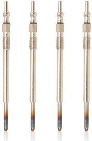 Anlseiod 4x Bougies de préchauffage pour Berlingo C1 C2 C3 C4 C4 107 206 207 307 308 Partner C30 S40 V50 V70,Bougies Prechauffage pour Motorisation PSA 1.4l Hdi & 1.6l Hdi