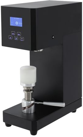 Bepritm Commercial Soda Can Sealer, Automatic Can Sealer Machine with Smart Counter & LED Display, 370W Cup Can Sealing Machine Adjustable 4.53“/6.69” Height for Aluminum and Plastic Cans (Black)
