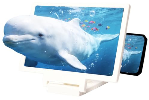 PAGUON Lente d'Ingrandimento per Telefono con Schermo Grande da 10, Lente d'Ingrandimento per Telefono Cellulare, Versione con Lente d'Ingrandimento per Schermo Pieghevole 3D HD per Film,