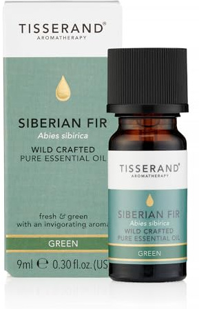 Tisserand - Wildcrafted Siberian Fir Wild Essential Oil - 100% Pure and Natural Aromatherapy Oil for Bath, Massage and More - Christmas Gifts, Relaxation Gifts for Women - 9 ml
