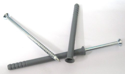 Wkret-met - Tacos para marcos y clavos (100 unidades, 8 x 120 mm, con cruz galvanizada, acero de renombre producción europea)