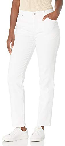 Gloria Vanderbilt Amanda Classic High Rise Tapered Jean Standard, Blanc Vintage, 48 Femme