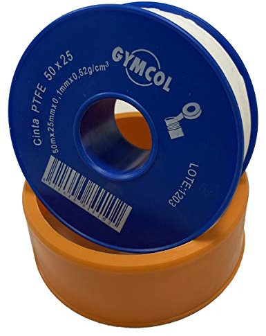 Unecol 8441 - Cinta teflon calidad rollo 50mx25mmx0,1mm