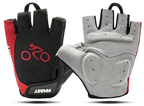 EULANT Medio Dedo Guantes de Bicicleta, Guantes Cortos Bici Verano