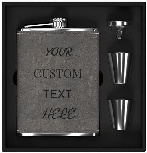 Petaca de acero inoxidable para campistas, excursionistas, cazadores, golfistas, regalos personalizados para hombres, pareja, amigo, papá