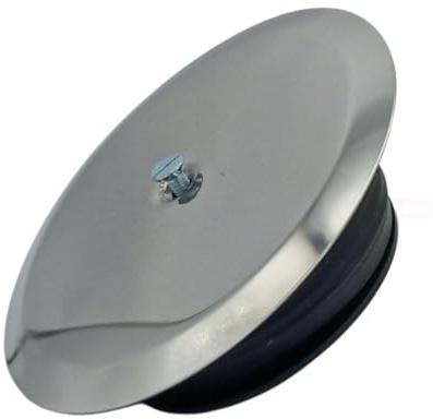Schläfer 4397100 | Sifone Bagno Ispezionabile, Tappo a Espansione per Sifone a Pavimento diam 100 mm con Tappo inox e vite, Tappo Pozzetto a Pavimento e Coperchio Cromato in Acciaio
