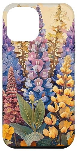 iPhone 13 Pro Max Anise Hyssop Bouquet Floral Pastel Colors Graphic Case
