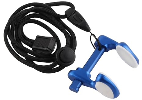 Silicone Anti-Slip Nose Clip for Freediving & Competitive Swimming - Aluminum Alloy Ear Pressure Equalizing Training Gear - Water-Resistant Nose Clipper in Black, Blue, Silver