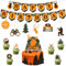 Jagd-Geburtstagsparty-Dekoration, Happy Birthday Wimpelkette Banner Girlande Camo Hirsch Camouflage Decke hängende Wirbel Luftschlangen Kuchen Cupcake Topper für Vater Junge Kind Jagd Geburtstagsparty