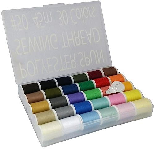 Leonis 30 Color Handy Polyester Sewing Threads 45 m / 50 yds Each [ 93011 ]