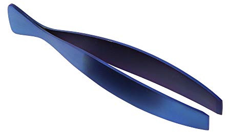 O'Creme Fish-Bone Tweezers with Wide Tip (Blue)
