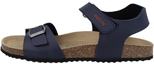 Geox J GHITA BOY B, Sandalias para Niños, NAVY/RED, 39 EU