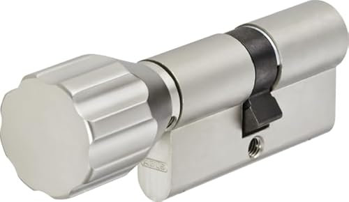 Knaufzylinder Abus A93KNP, Nickel Pearl, 3 Schlüssel + Handyhalter (Z45/K35)