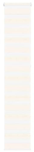 vidaXL Zebrarollo Marmorbeige 45x230 cm Stoffbreite 40,9 cm Polyester, Zebra-Rollo, Doppelrollo, Zebra-Jalousie für Fenster, Doppelrollo, Zebra-Rollo