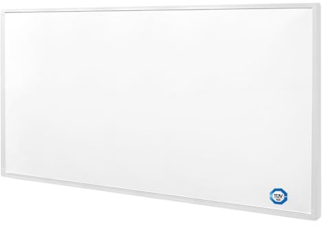 Behaglich Infraröd värmare 800W, Väggmonterad infraröd värmare upp till 120°C, För 10 till 20 m² - 1-3 minuter för att nå driftstemperatur - TÜV-certifierad & 10 års garanti