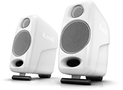 iLoud Micro Monitor White Special Edition - kleinste Studio-Referenz-Monitorpaar weltweit, 4 Class-D-Endstufen, 50 Watt (RMS) bi-amped, Bassreflex, weiß