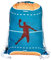 HECKBO Kinder Turnbeutel Handball - 40x32cm - Sportkleidung Trinkflasche - Kindergarten, Schule, Stoffbeutel Kita - Rucksack, Tasche, Sportrucksack, Sportbeutel Junge Mädchen