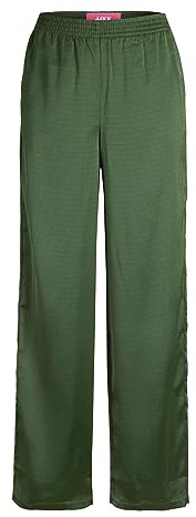 JACK & JONES Jxkira Regular Satin Pant Noos, Pantaloni, Formal Garden/Aop:aop, L Donna