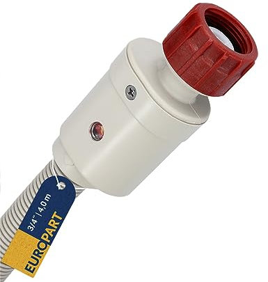 easyPART Kompatibel/Ersatz für Matura 10071958 Zulaufschlauch Warmwasser 4,0m 3/4 90°C mit Aquastop Sicherheitsventil Universal für Waschmaschine Geschirrspüler