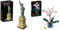 LEGO 21042 Architecture Statue of Liberty Model Building Kit, Collectable New York Souvenir Set & 10311 Icons Orchid Artificial Plant Building Set with Flowers, Home Décor Accessory for Adults