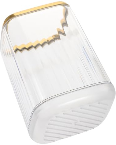 VILLFUL Portapennelli Trucco Trasparente da Scrivania Custodia Cosmetici Multifunzionale Resistente con Base Piatta Organizer Penne e Pennelli per Uso Quotidiano