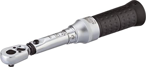HAZET Drehmoment-Schlüssel 6106-1CT I Abtrieb: Vierkant 6,3 mm (1/4 Zoll), Toleranz: 4%, 1-6 Nm I anwenderfreundiche Umschaltknarre