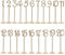 Youngine 20 Holztisch Zahlen mit Halter Basis für Hochzeitsbankett Party Table Home Geburtstag Dekoration (Hoch)